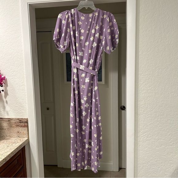 Sanctuary Purple Floral Wrap Dress - Picture 7 of 7